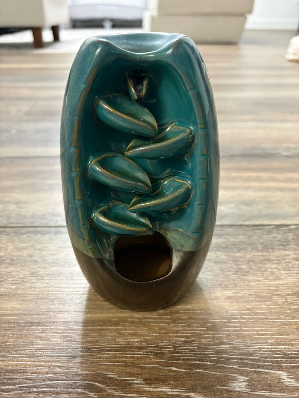 ceramic waterfall incense holder
